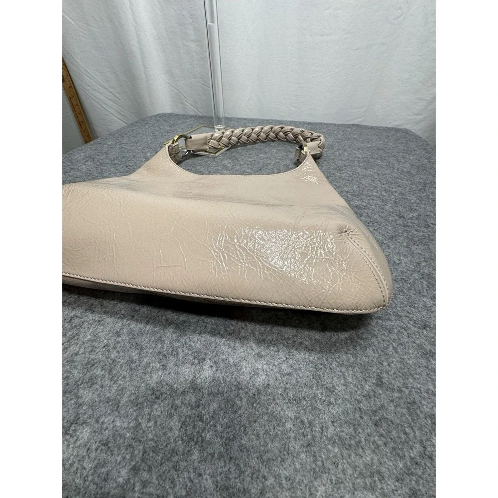 HOBO Brand Madison Shoulder Bag Ivory/Taupe Leather NWOT